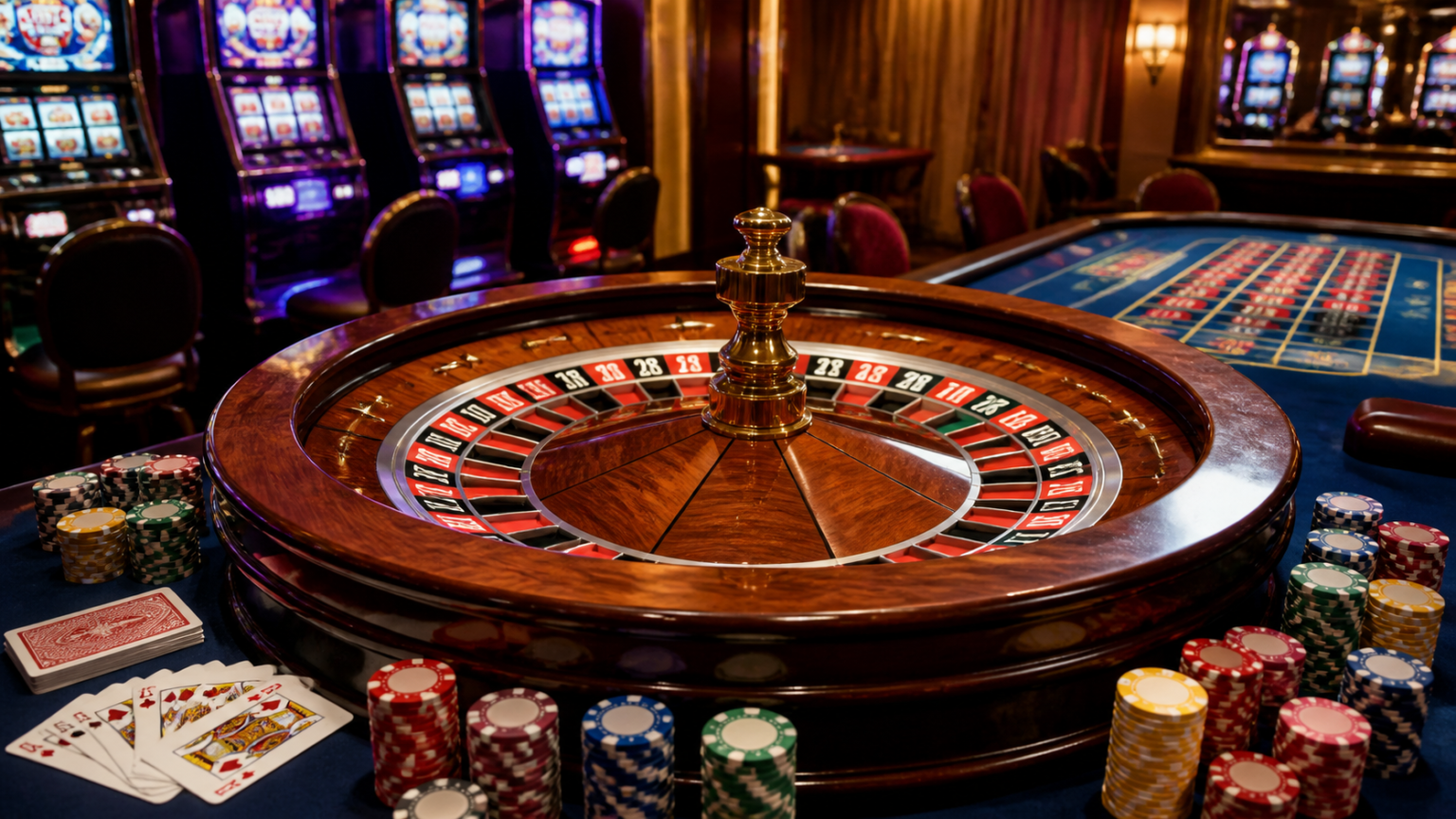 online casinos Singapore: A Practical Guide for Players Casino gaming table with cards, chips, and roulette wheel